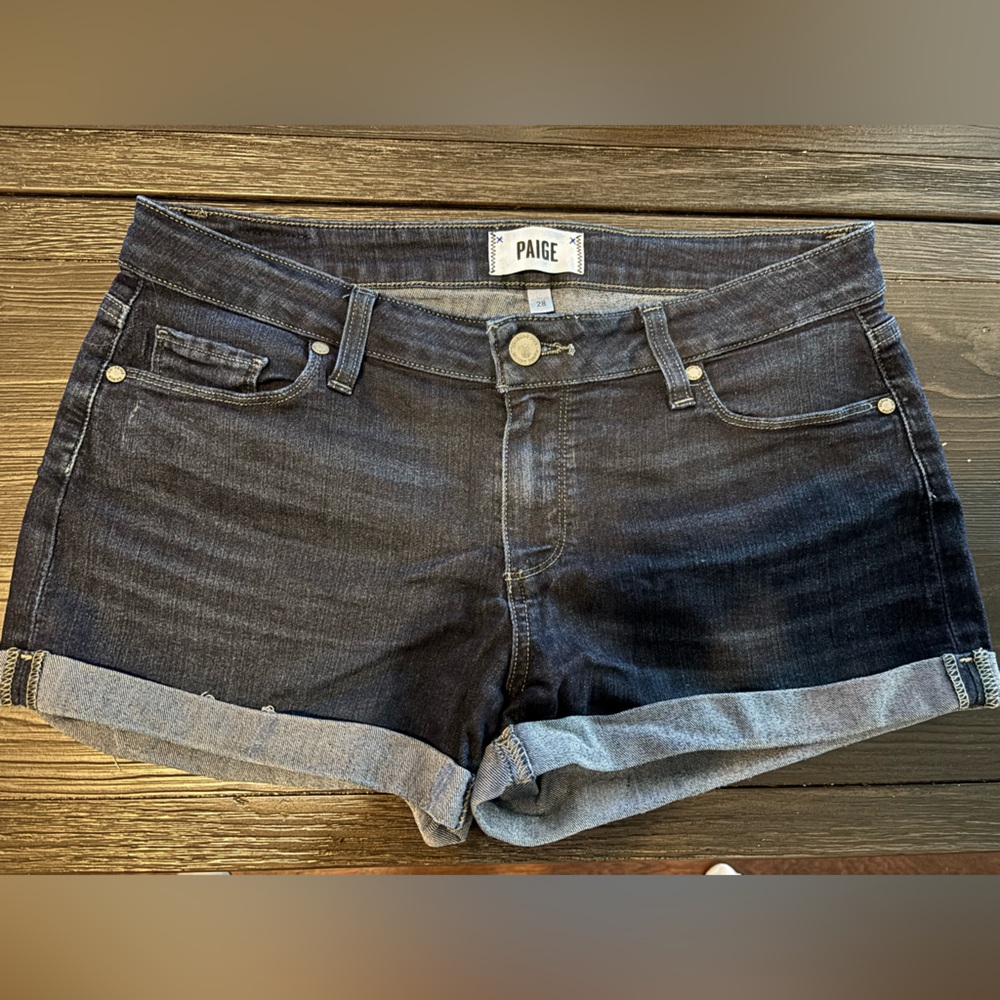 PAIGE Indigo Denim Jimmy Jimmy Shorts